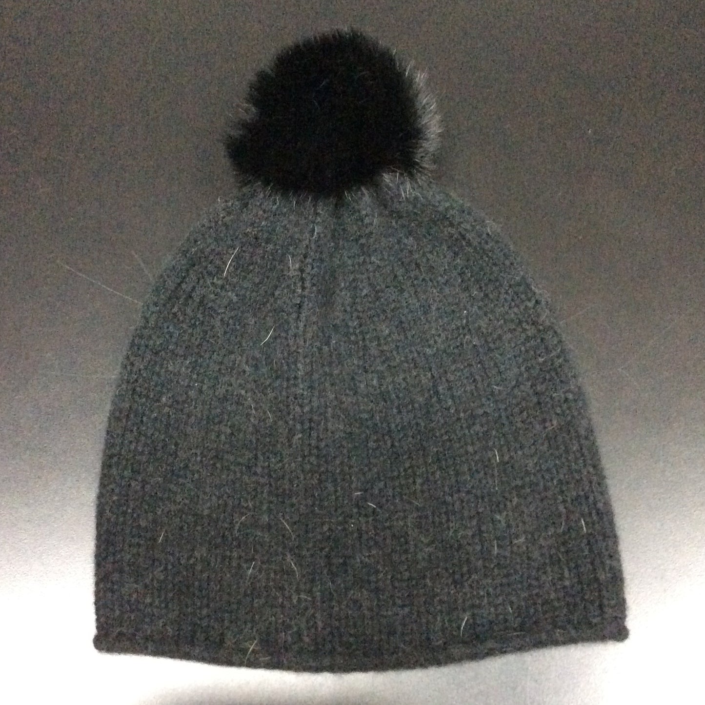 Gray and Black Winter Hat